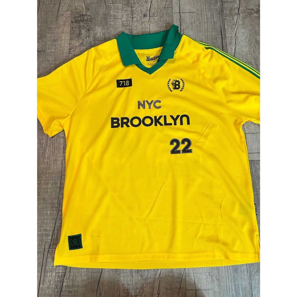 Brooklyn NYC Yellow Soccer Jersey